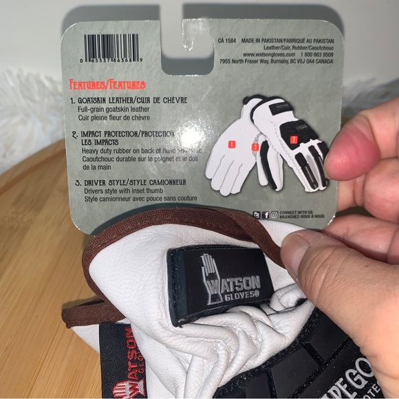 Watson Gloves Goat Leather Mens Size L - Picture 5 of 5